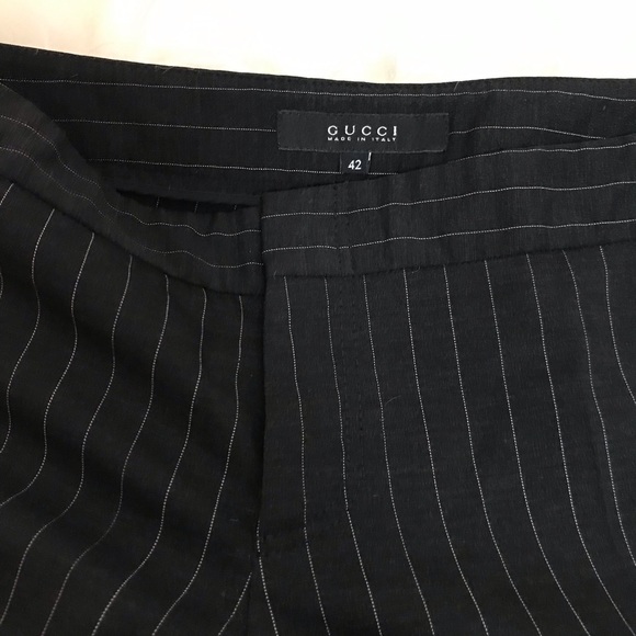 Gucci Wool Mid-Rise Pants - Picture 3 of 5